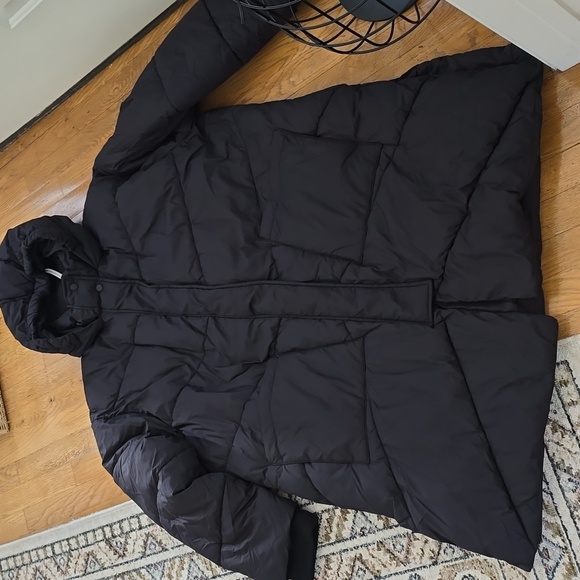 ARIZONA JEAN CO WOMEN'S BLACK JUNIORS PLUS SIZE LONG PUFFER WINTER COAT SIZE XXL - Picture 8 of 14